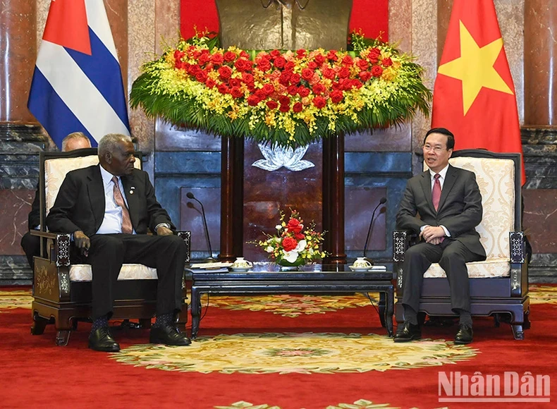 In Pictures President Vo Van Thuong Receives Top Cuban Legislator