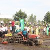 The demonstration of low-carbon rice cultivation.