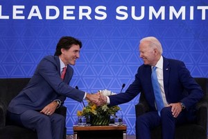 US President Joe Biden and Canadian Prime Minister Justin Trudeau at a meeting on January 10, 2023. Photo: Reuters