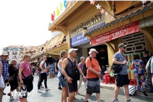Foreign visitors to Binh Tay market, HCM City (Photo: VNA)