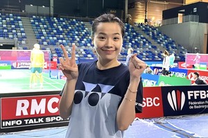 Vietnam's top female badminton player Nguyen Thuy Linh (Photo courtesy of Nguyen Thuy Linh)