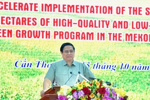 PM Pham Minh Chinh speaks at the event (Photo: NDO)