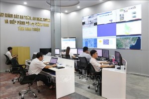 At a security control centre in Ninh Thuan province. (Photo: VNA)