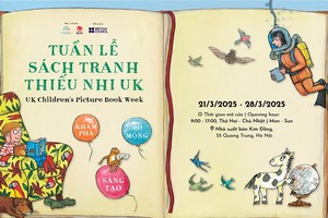 Poster introducing the UK Children's Picture Book Week. (Photo: Kim Dong Publishing House)