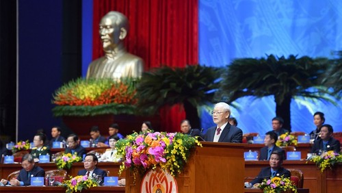 General Secretary Nguyen Phu Trong speaks at the congress. (Photo: NDO/Dang Khoa)