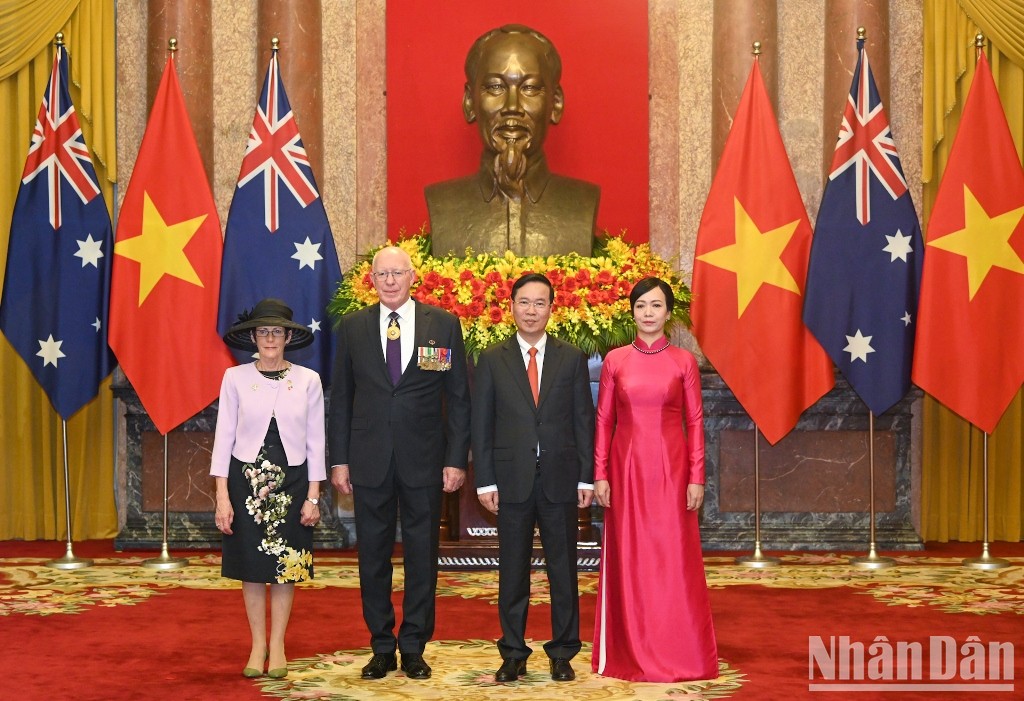 In Pictures: President Vo Van Thuong welcomes, holds talks with Australian Governor-General 
