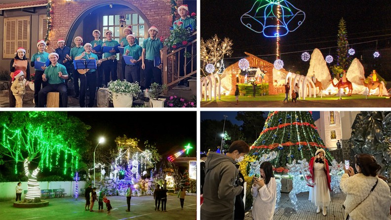 Locals and visitors flocked to churches in Da Lat City to celebrate Christmas Eve.