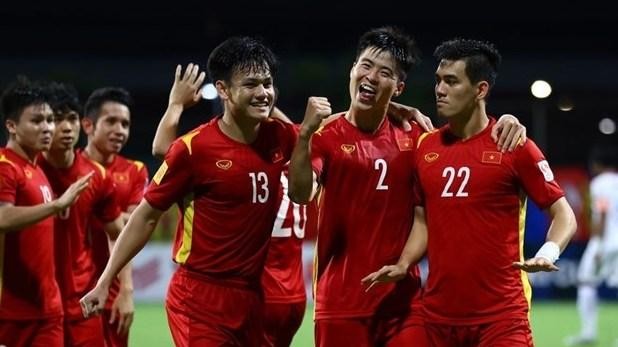 Players of the Vietnamese national football team. (Photo: VFF)