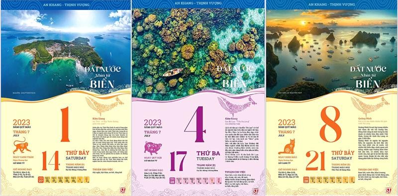 Vietnam’s seas and islands spotlighted in year 2023 calendar 