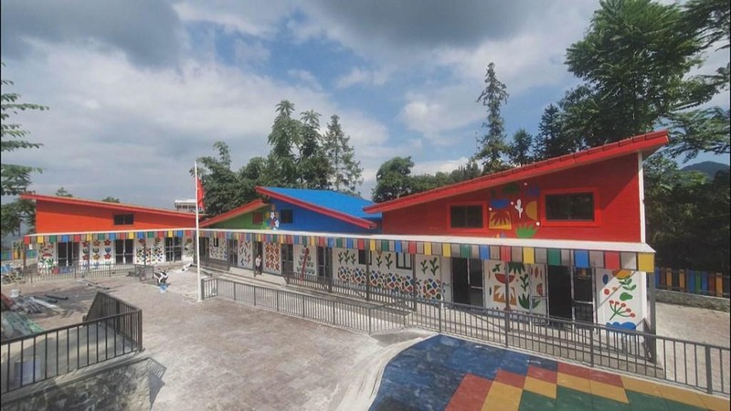 A kindergarten school made of recycled plastic – the first of this kind in Vietnam (Photo: VNA)
