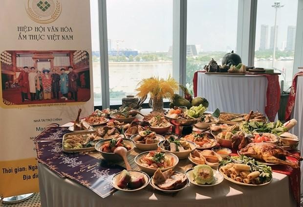 Vietnamese food on display at an event to promote Vietnam's culinary culture. (Photo: VNA)