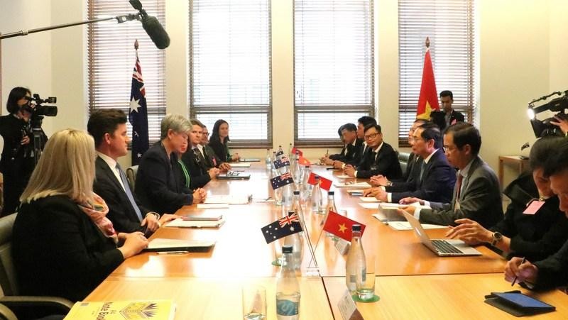 The fourth Vietnam-Australia Foreign Ministers’ Meeting (Photo: VNA) 