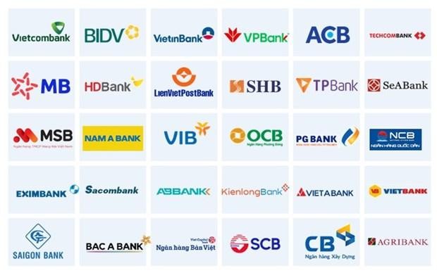 Logos of some Vietnamese banks (Source: vietnambiz.vn)
