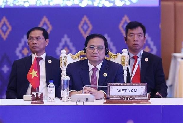 PM Pham Minh Chinh at the 41st ASEAN Summit (Retreat) in Phnom Penh, Cambodia, on November 11 (Photo: VNA)