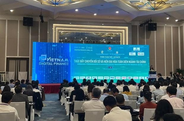 A keynote session of Vietnam Digital Finance Conference 2022 (Photo: VNA)