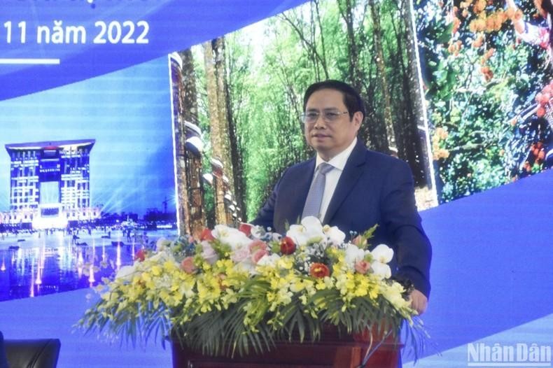Prime Minister Pham Minh Chinh speaks at the conference. (Photo: NDO)