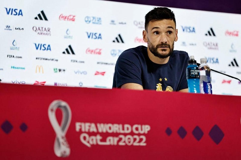 France's Hugo Lloris during the press conference. (Photo: REUTERS)