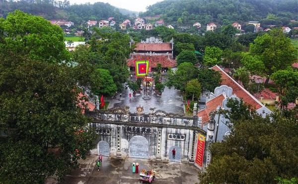 A view of the Kiep Bac Temple at the Con Son-Kiep Bac special national relic site. (Photo: VNA)