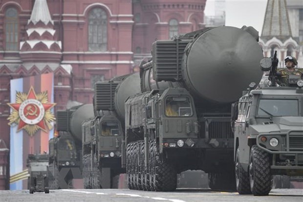 Russian Yars RS-24 intercontinental ballistic missile systems (Photo: AFP/VNA)