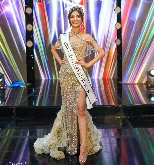 Nguyen Thanh Ha of Vietnam was crowned winner of the 2023 Miss Eco International on March 3 at a glittering final ceremony in Cairo, Egypt. (Photos courtesy of Miss Eco International)