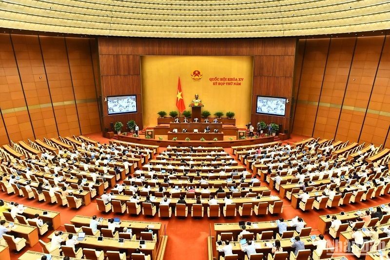 Legislators at the 13th working day of the 15th NA's 5th session on June 6. (Photo: NDO)