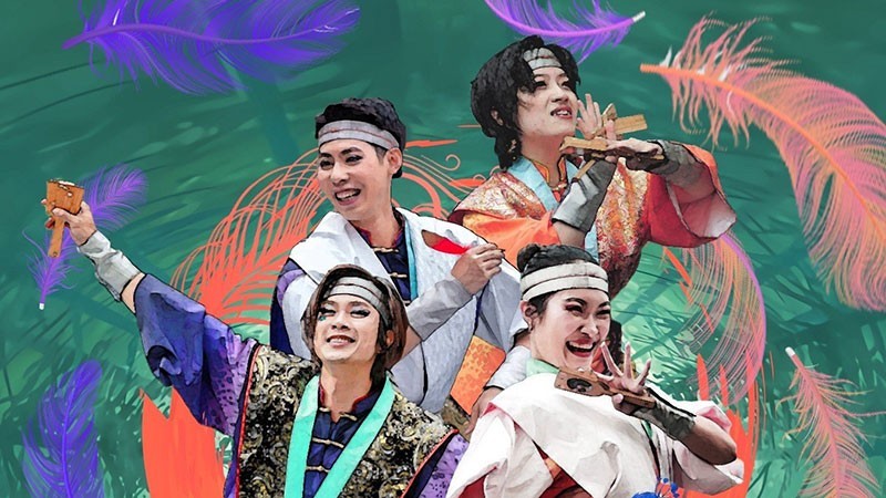 The poster introduces the dance group and the "Irodori" performance. (Photo: UNESCO Information Centre)