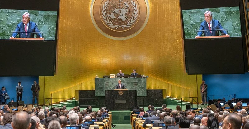 Secretary-General António Guterres speaks at the opening of the general debate at the 78th session of the UN General Assembly. (Photo: UN)