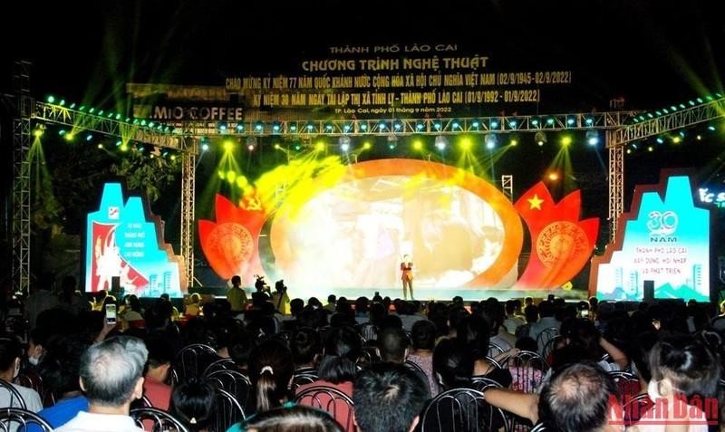 Art programme to celebrate National Day (September 2) in Lao Cai City.