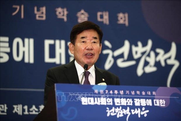 Speaker of the National Assembly of the Republic of Korea Kim Jin-pyo. (Source: Yonhap/VNA)