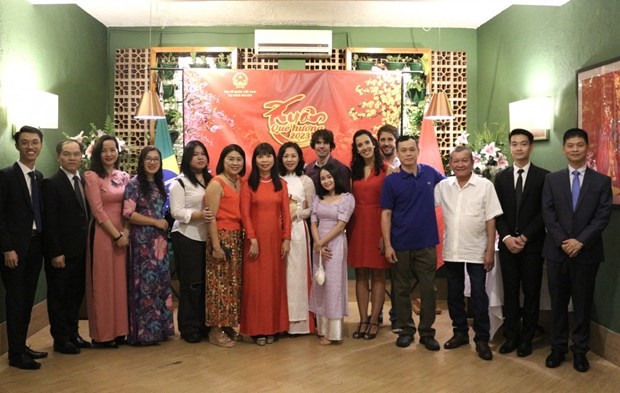 At the event. (Photo: Vietnamese Embassy in Brazil ) 