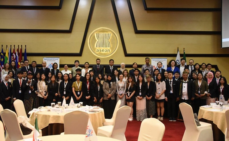 Students from ASEAN member states and Italy at the second ASEAN-Italy Youth Conference held at the ASEAN Secretariat's headquarter in Jakarta, Indonesia, from May 29-31, 2023 (Photo:asean.org)