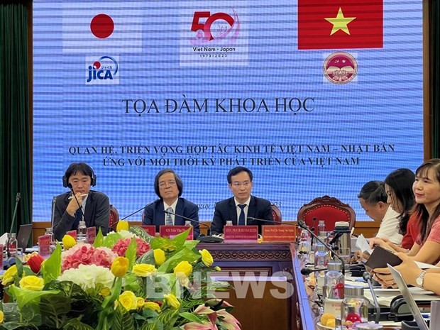 At the scientific symposium held in Hanoi on September 18, highlighting the Vietnam-Japan relations and economic cooperation prospects. (Photo: VNA)