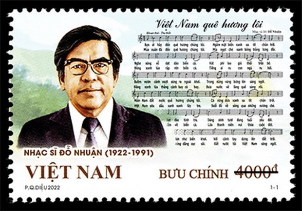 Stamp issued to mark 100th birth anniversary of celebrated musician Do Nhuan