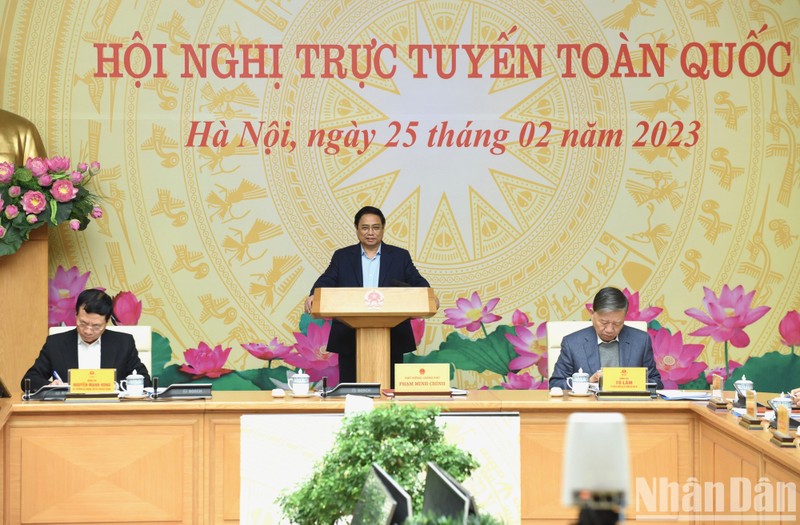 PM Pham Minh Chinh speaks at the event. (Photo: NDO/Tran Hai)