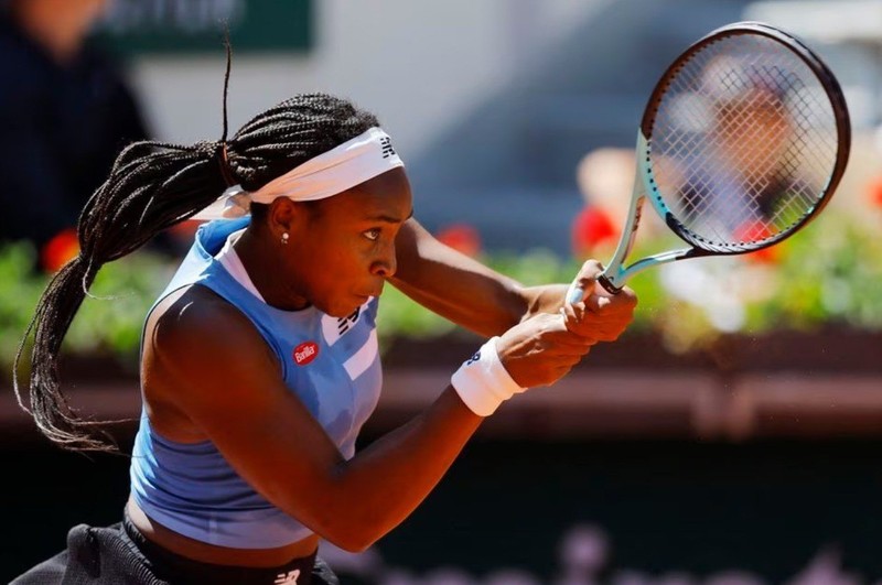 Coco Gauff of the US in action during her third round match against Russia's Mirra Andreeva - Tennis - French Open - Roland Garros, Paris, France - June 3, 2023. (Photo: Reuters)