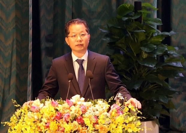 Secretary of the Da Nang Party Committee Nguyen Van Quang speaks at the ceremony on August 31. (Photo: VNA)