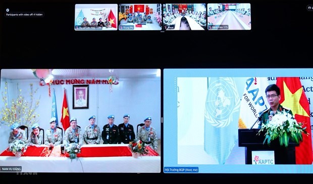 Programme connected to Vietnamese peacekeeping forces (Photo: VNA)