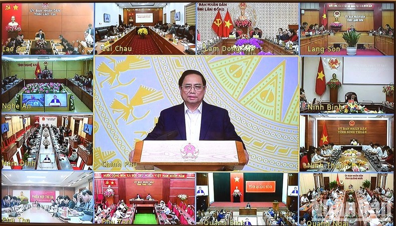 Prime Minister Pham Minh Chinh chairs the third session of the Government’s Steering Committee for Administrative Reform. (Photo: NDO)