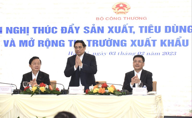 Prime Minister Pham Minh Chinh speaks at the event. (Photo: TRAN HAI/NDO)