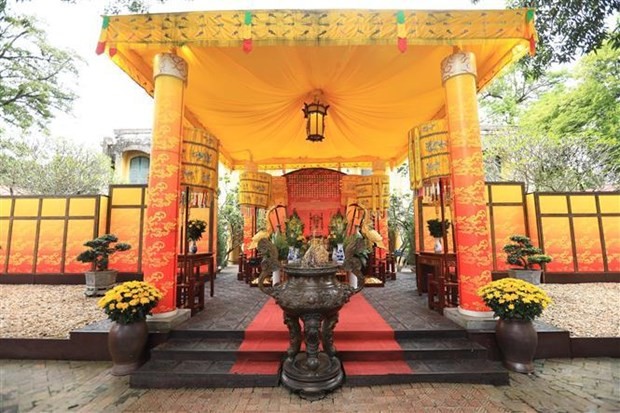 Kinh Thien Palace is the most important building of the Thang Long Imperial Citadel (Photo: VNA)