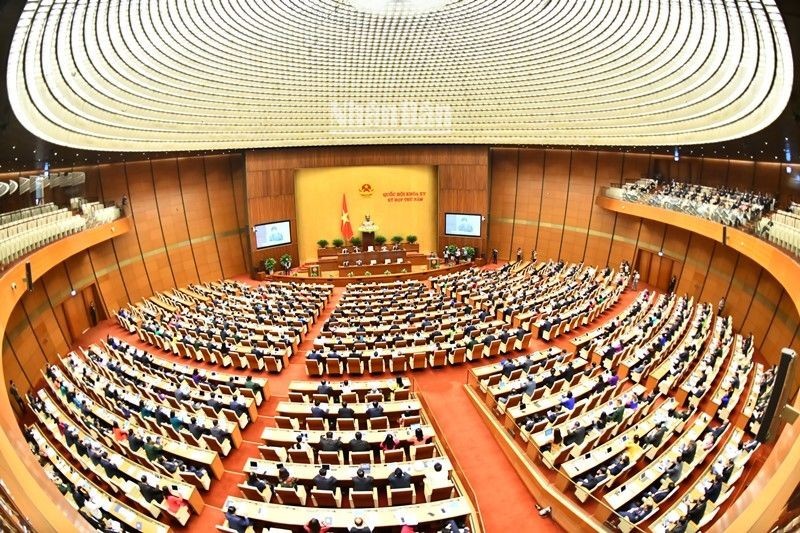 The 15th National Assembly (NA)’s fifth session on May 22. (Photo: NDO)