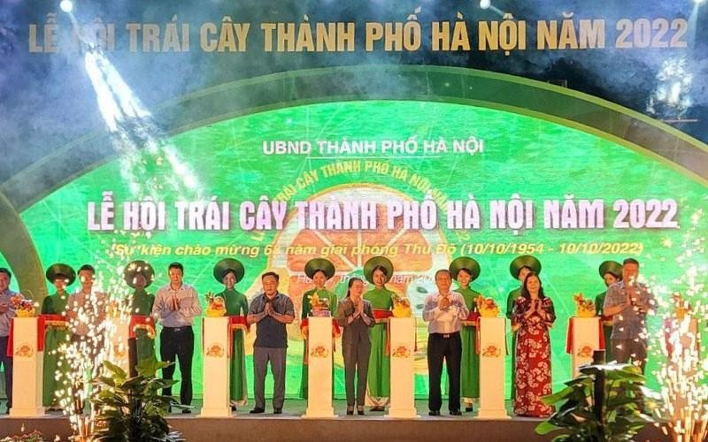 The opening ceremony of the Hanoi Fruit Festival 2022.