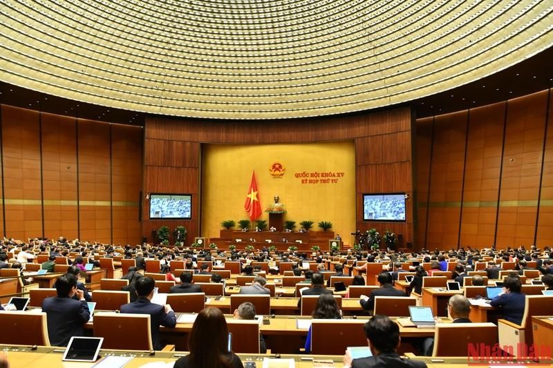 The first working day of the 15th National Assembly's 4th plenary meeting. (Photo: Dang Khoa)