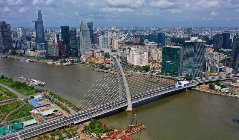 Thu Thiem 2 Bridge in Ho Chi Minh City. (Photo: VnExpress)