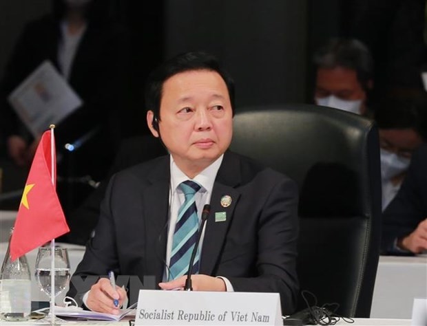 Deputy PM Tran Hong Ha at the meeting. (Photo: VNA)