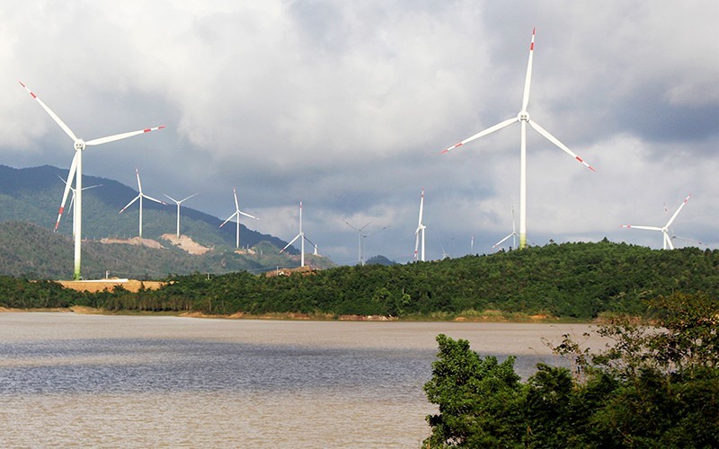 A wind farm in Quang Tri Province.