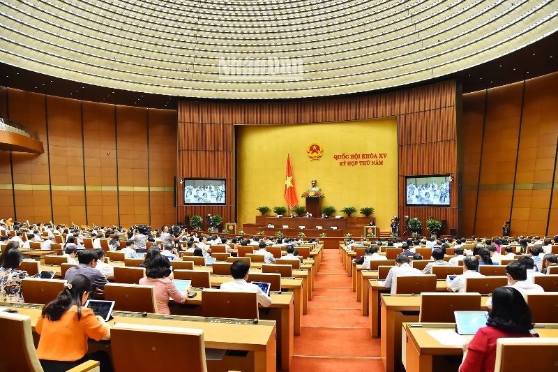 The National Assembly's session on May 30. (Photo: Thuy Nguyen)