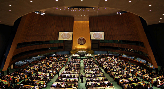 A meeting of the 77th UN General Assembly (Source: UN)