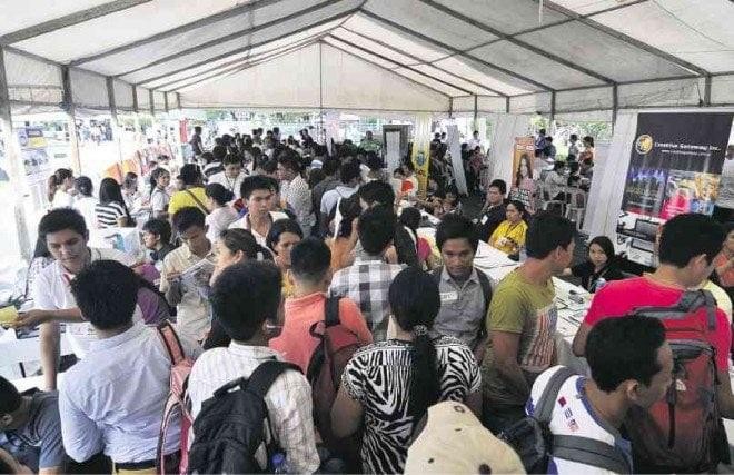 The number of unemployed Filipinos fell to 2.24 million in October, seeing its unemployment rate decline to 4.5 percent, the Philippine Statistics Authority (PSA) said on Wednesday.