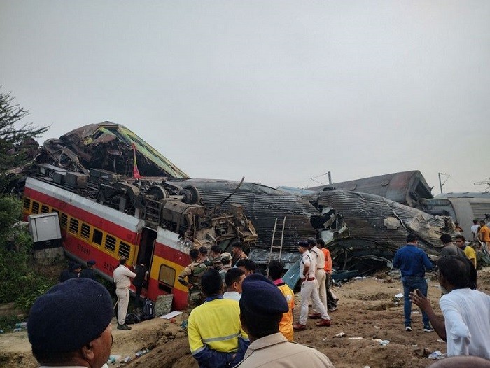 At least 261 people have died in India's worst rail accident in over two decades, officials said on Saturday, after a passenger train went off the tracks and hit another one in the east of the country.